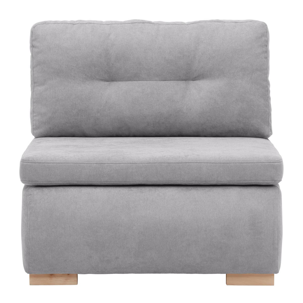 Schlafsessel Modena in Silberfarben - Silberfarben/Schwarz, Kunststoff/Textil (89/88/90cm) - Mömax