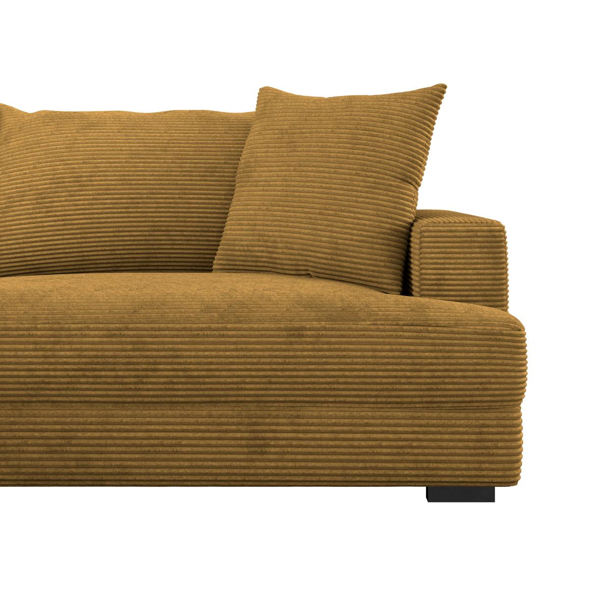 Kutna Garnitura Pelle - boje senfa/crna, Moderno, tekstil (180/265cm) - Modern Living