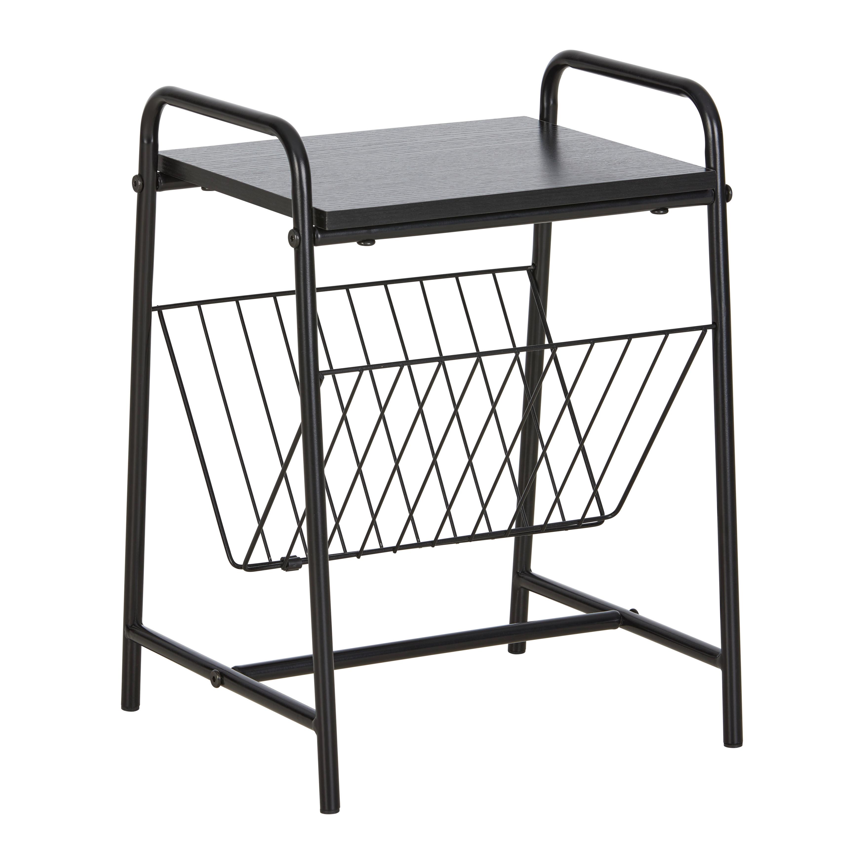 Zeitungsständer Bastian in Schwarz - Schwarz, MODERN, Holzwerkstoff/Metall (30/45/33cm) - Mömax