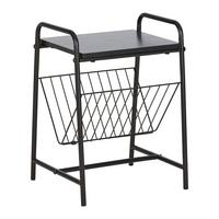 Zeitungsständer Bastian in Schwarz - Schwarz, Modern, Holzwerkstoff/Metall (30/45/33cm) - Mömax
