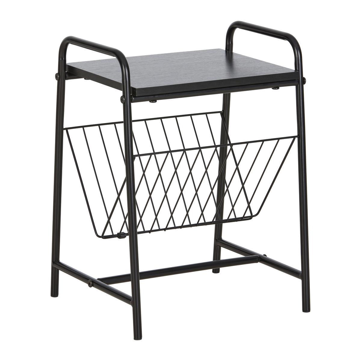 Zeitungsständer Bastian in Schwarz - Schwarz, Modern, Holzwerkstoff/Metall (30/45/33cm) - Mömax