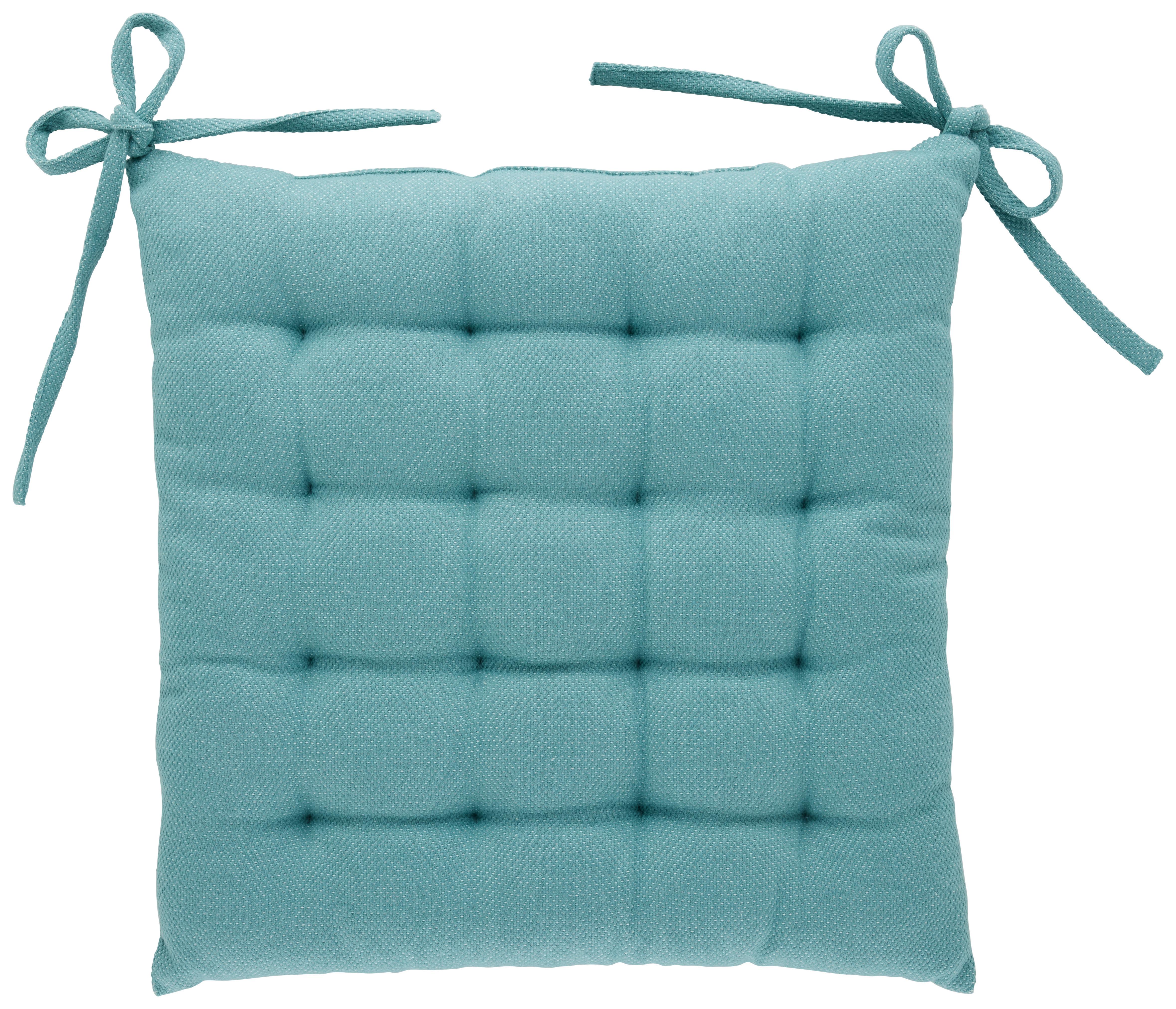Sitzkissen Chris in Blau ca. 40x40cm - Blau, MODERN, Textil (40/40cm) - Premium Living
