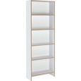 Regal Weiß mit 5 Fächer - Weiß, MODERN, Holzwerkstoff (60/175/24cm) - Mömax modern living