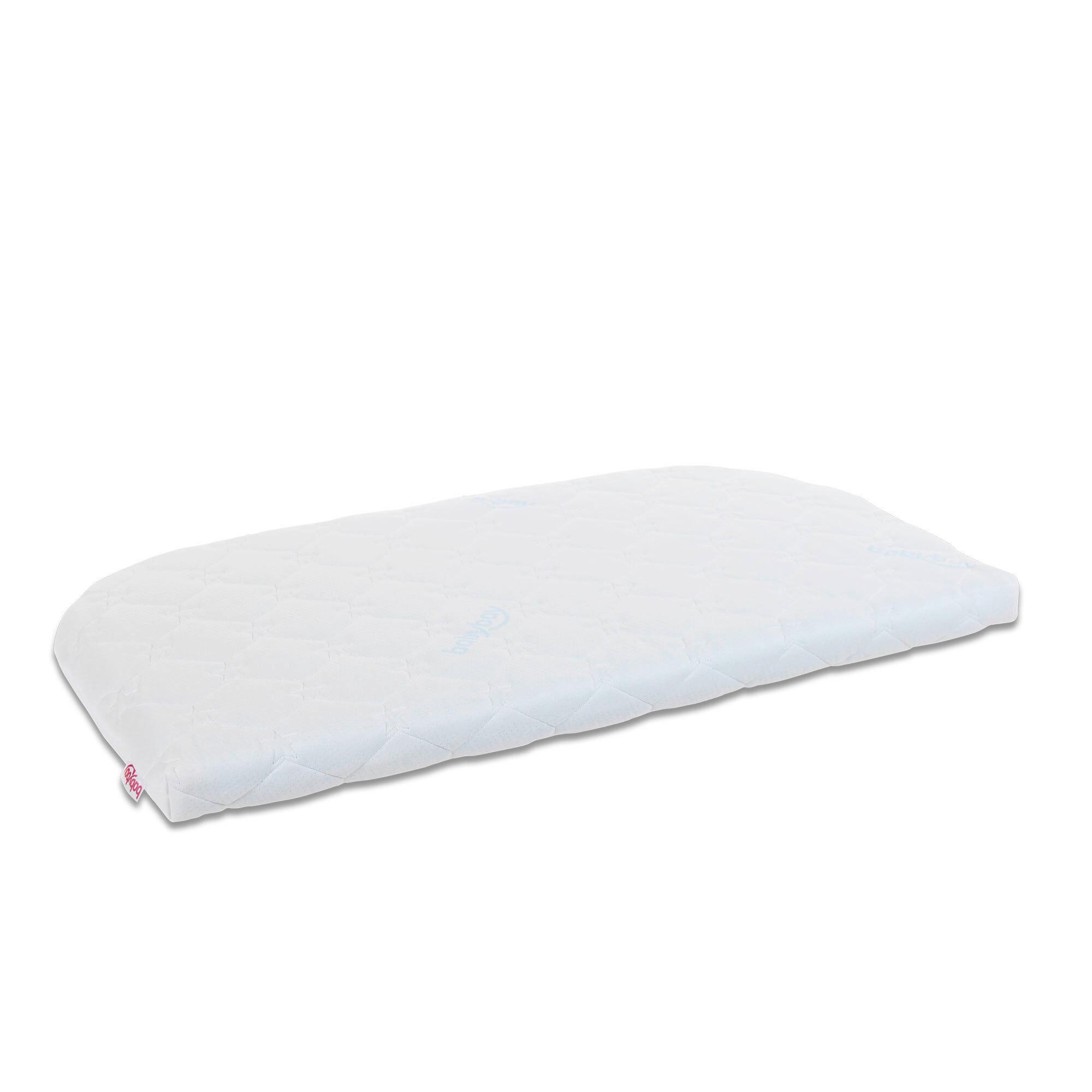 POKROWIEC NA MATERAC 100554 - niebieski/biały, Basics, tkanina (81/5/41,5cm) - Babybay