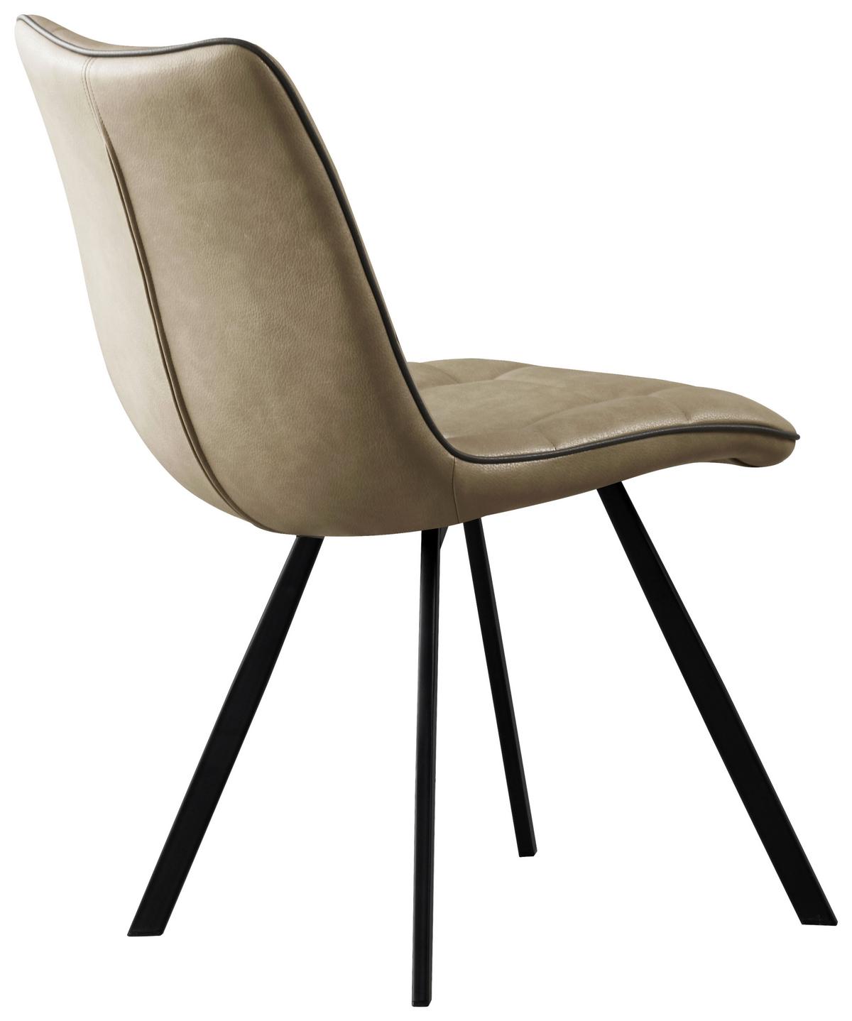 Stolica Bond - cappuccino/crna, Basics, drvo/metal (47/86/61cm) - Mömax