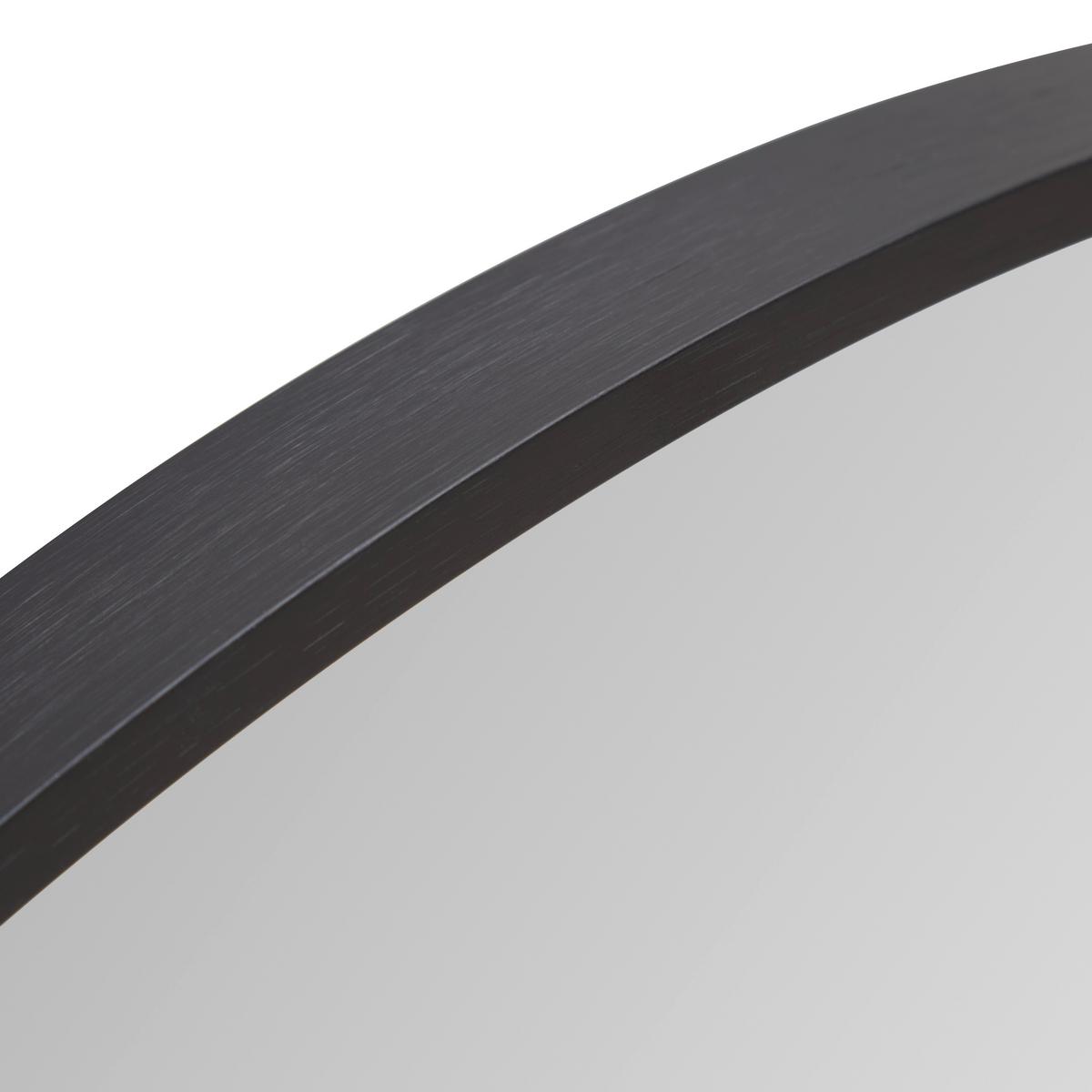 Spiegel Britt Schwarz - Schwarz, MODERN, Glas/Metall (70cm) - Mömax