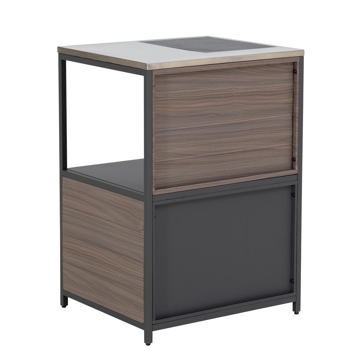 Outdoorküche Mambo Braun/Schwarz - Schwarz/Braun, Basics, Metall (63,5/91,5/54cm) - Modante
