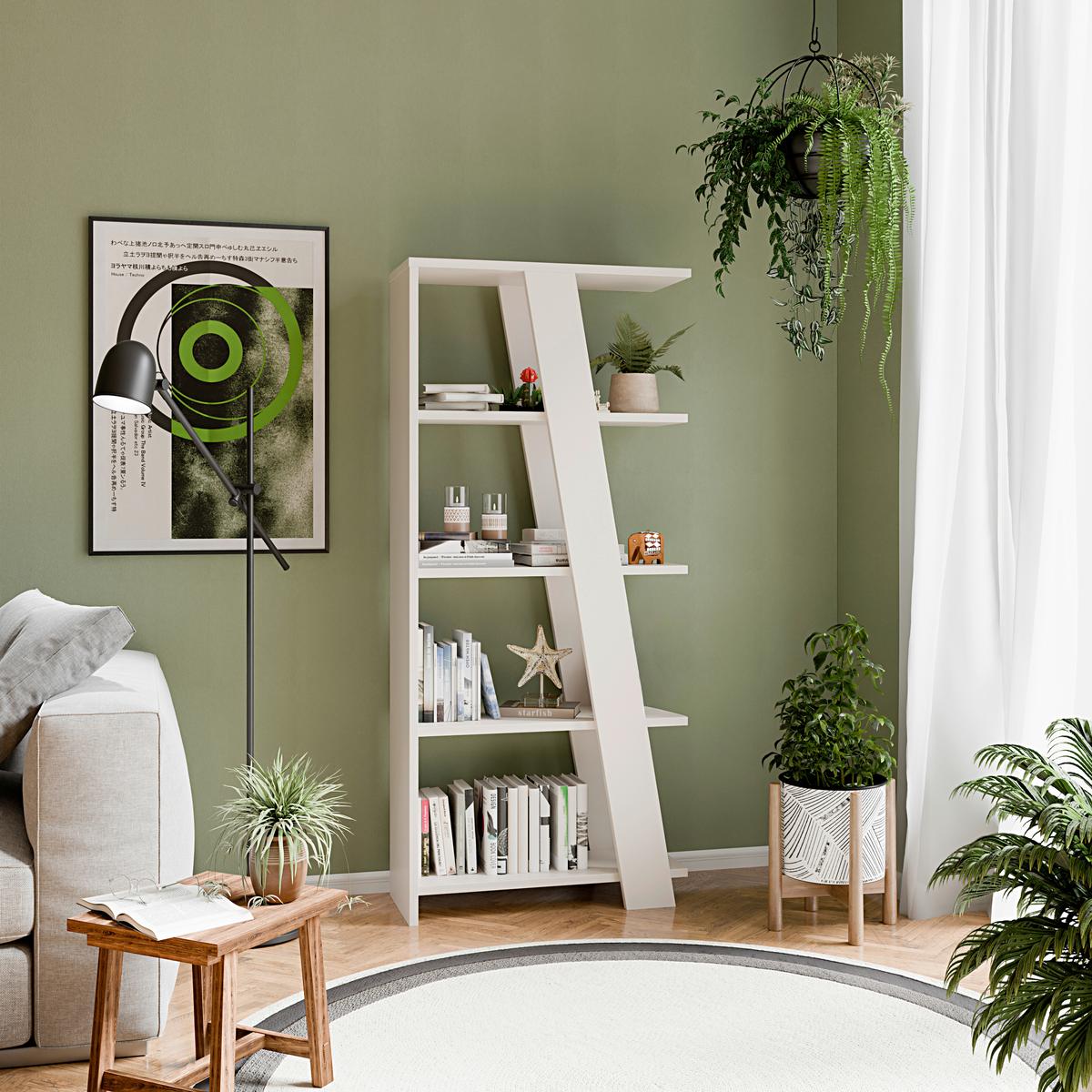 Polica Natta - boje pijeska, Moderno, drvni materijal (72/161/29,6cm) - Modern Living