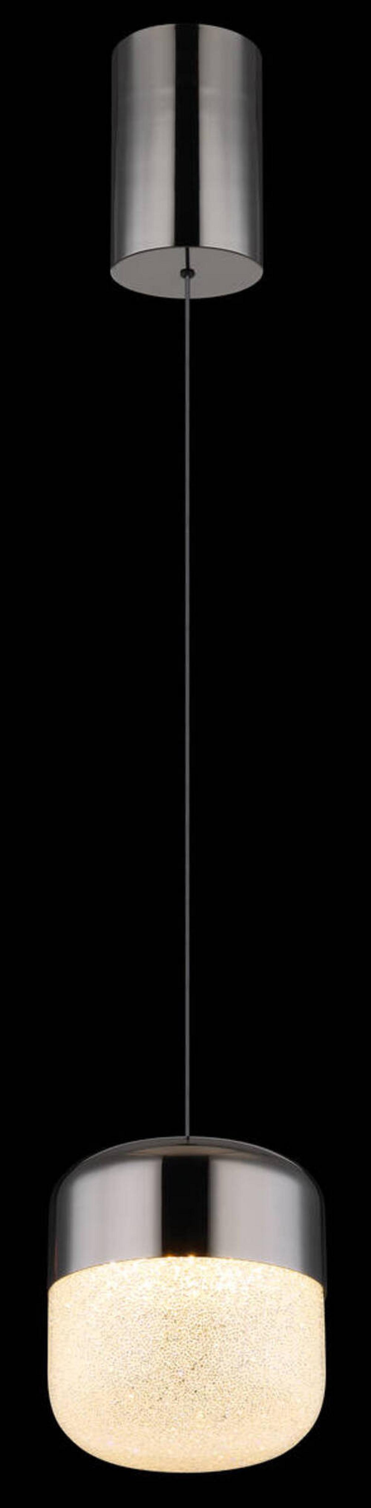 LED-HÄNGELEUCHTE 15721 - Klar/Graphitfarben, Design, Glas/Metall (15/200cm) - Globo