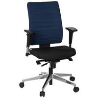 Drehstuhl Pro-Tec 350 Blau/Schwarz - Blau/Chromfarben, MODERN, Kunststoff/Textil (57/123/45cm) - MID.YOU