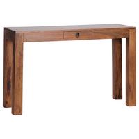 Konzolna Mizica Mumbai - črna/barve indijskega rožnega lesa, Trendi, kovina/les (120/40/70cm) - MID.YOU