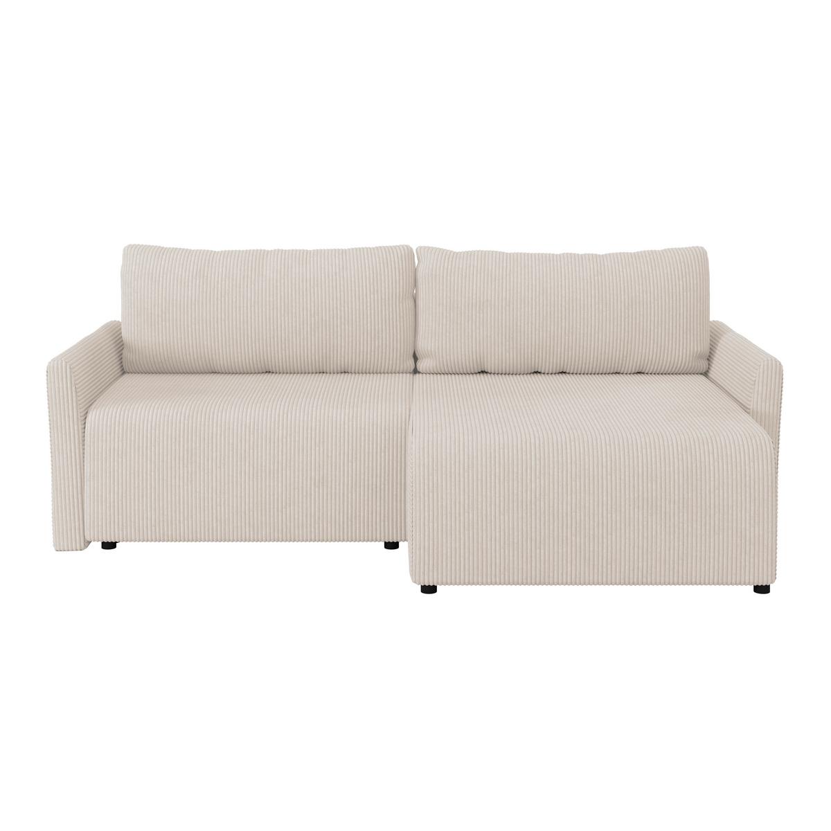 Sedežna Garnitura Sonos, Bež, Ležišče, Predal - črna/ekru, Moderno, tekstil (228/146cm)
