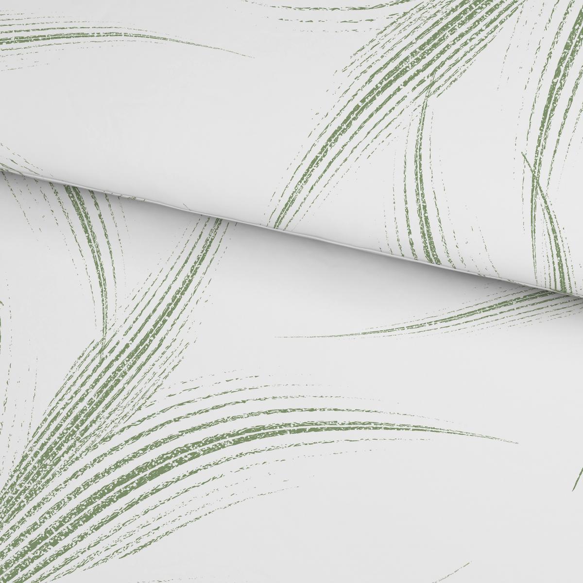 Posteljina Melefa Xxl 200x200/2x60x80cm - bijela/zelena, Konvencionalno, tekstil (200/200cm) - Mömax