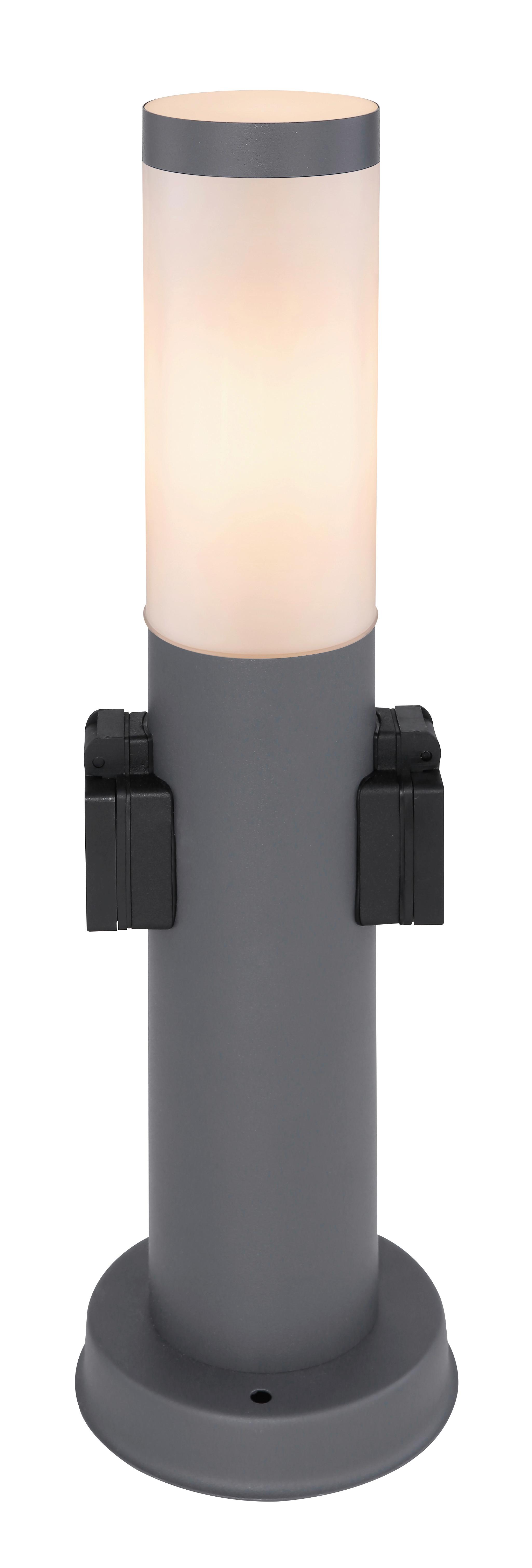 AUSSENSTEHLEUCHTE 3158AK - Anthrazit/Opal, Design, Kunststoff/Metall (12,7/45cm) - Globo