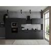 Kuhinjski Blok Z Aparati Oliver, 370cm - temno siva/črna, Design, kovina/leseni material (370cm) - Respekta