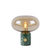 LAMPA STOŁOWA 03520/01/62 CHARLIZE - zielony/kolor bursztynowy, Basics, kamień/szkło (23/24cm) - Lucide