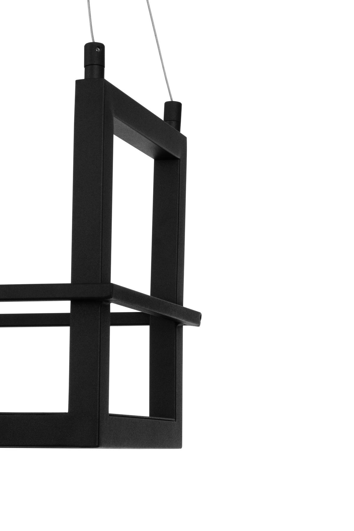 LAMPA WISZĄCA LED BURY *SBN* - czarny, Design, metal (118/22/150cm) - Novel