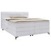 Boxspringbett Bari in Hellgrau ca. 180x200cm - Hellgrau/Schwarz, KONVENTIONELL, Textil/Metall (180/200cm) - Mömax