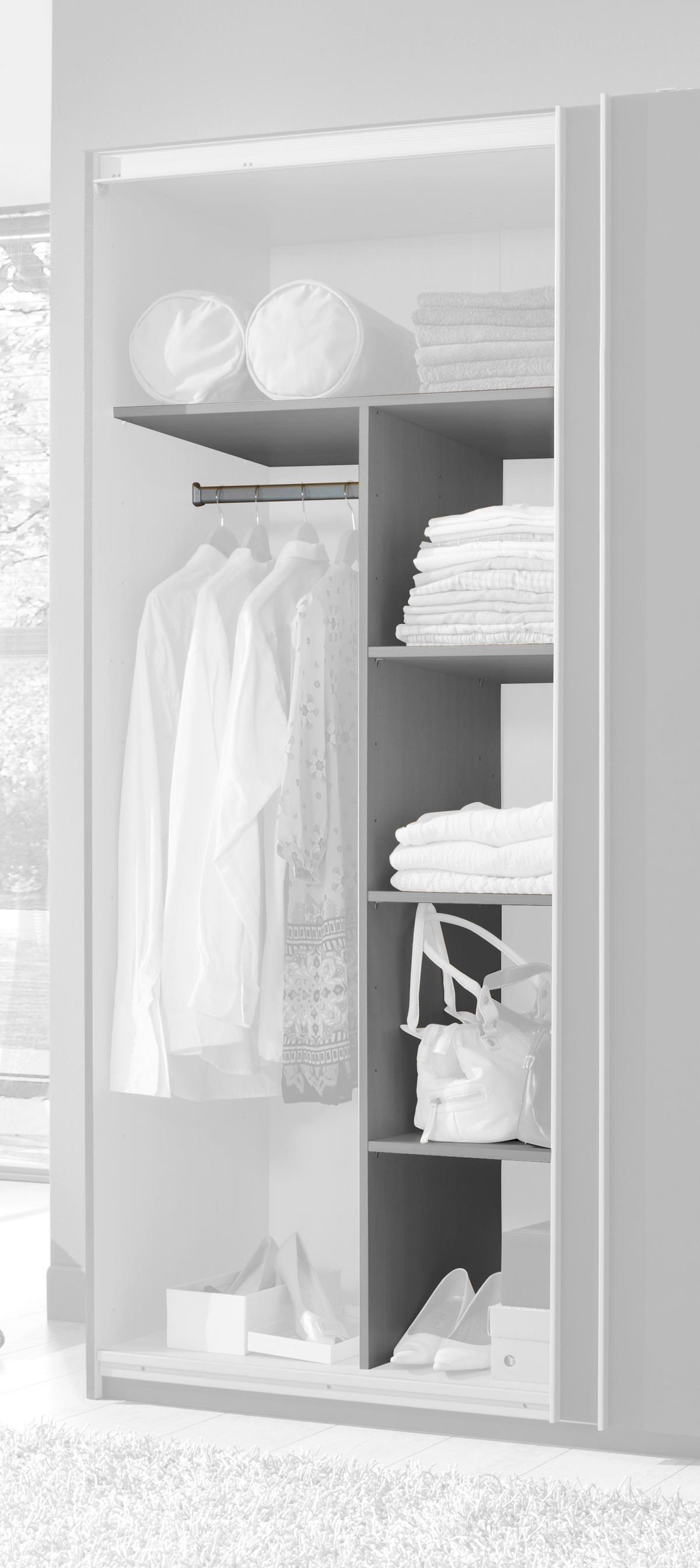 INNENEINTEILUNG WÄSCHEEINTEILUNG - Grau, MODERN, Holzwerkstoff/Metall (87/148/50cm) - MID.YOU