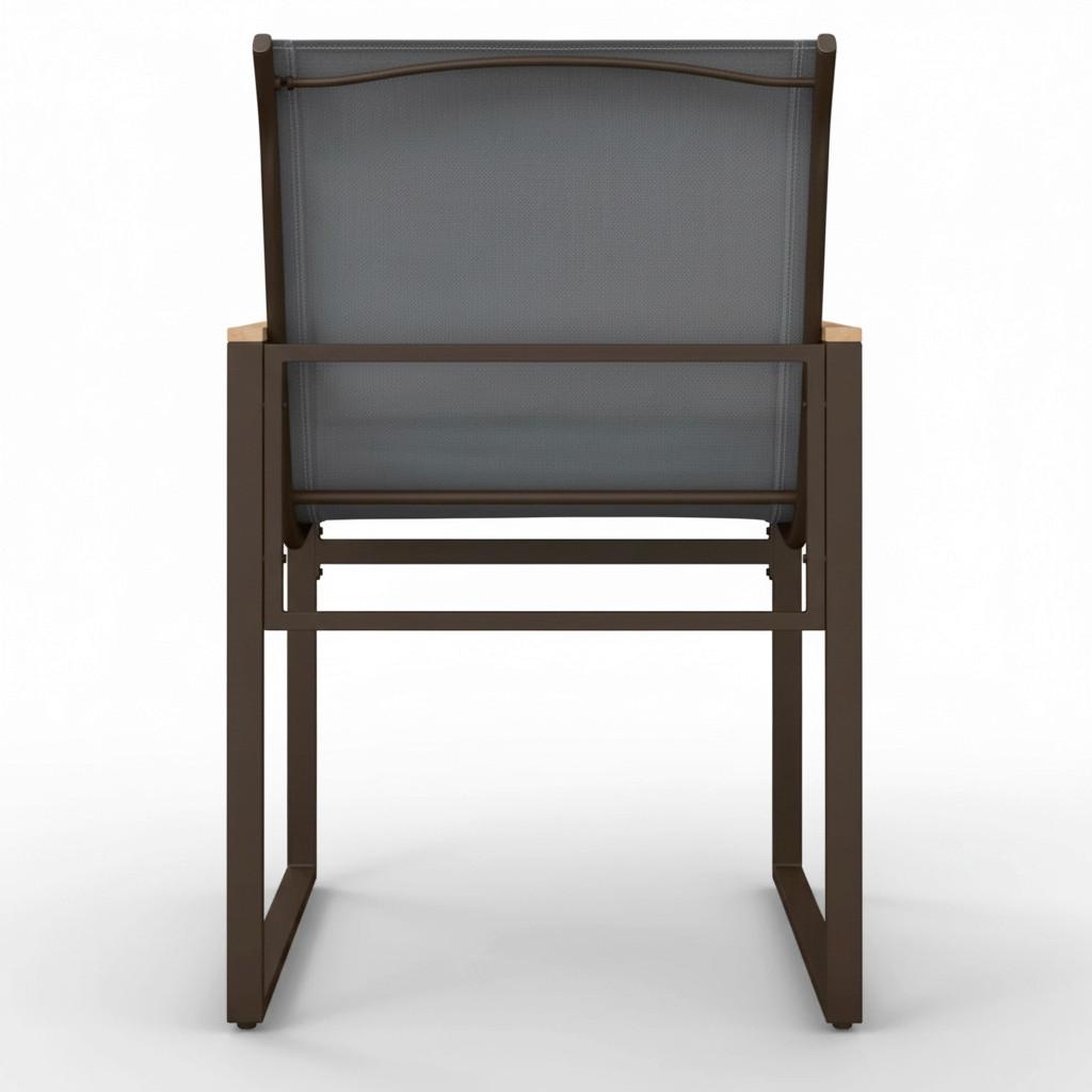 TRÄDGÅRDSSTOLAR SET MATTEO - grå/svart, Modern, metall/textil (56/86/53cm) - Bessagi Garden