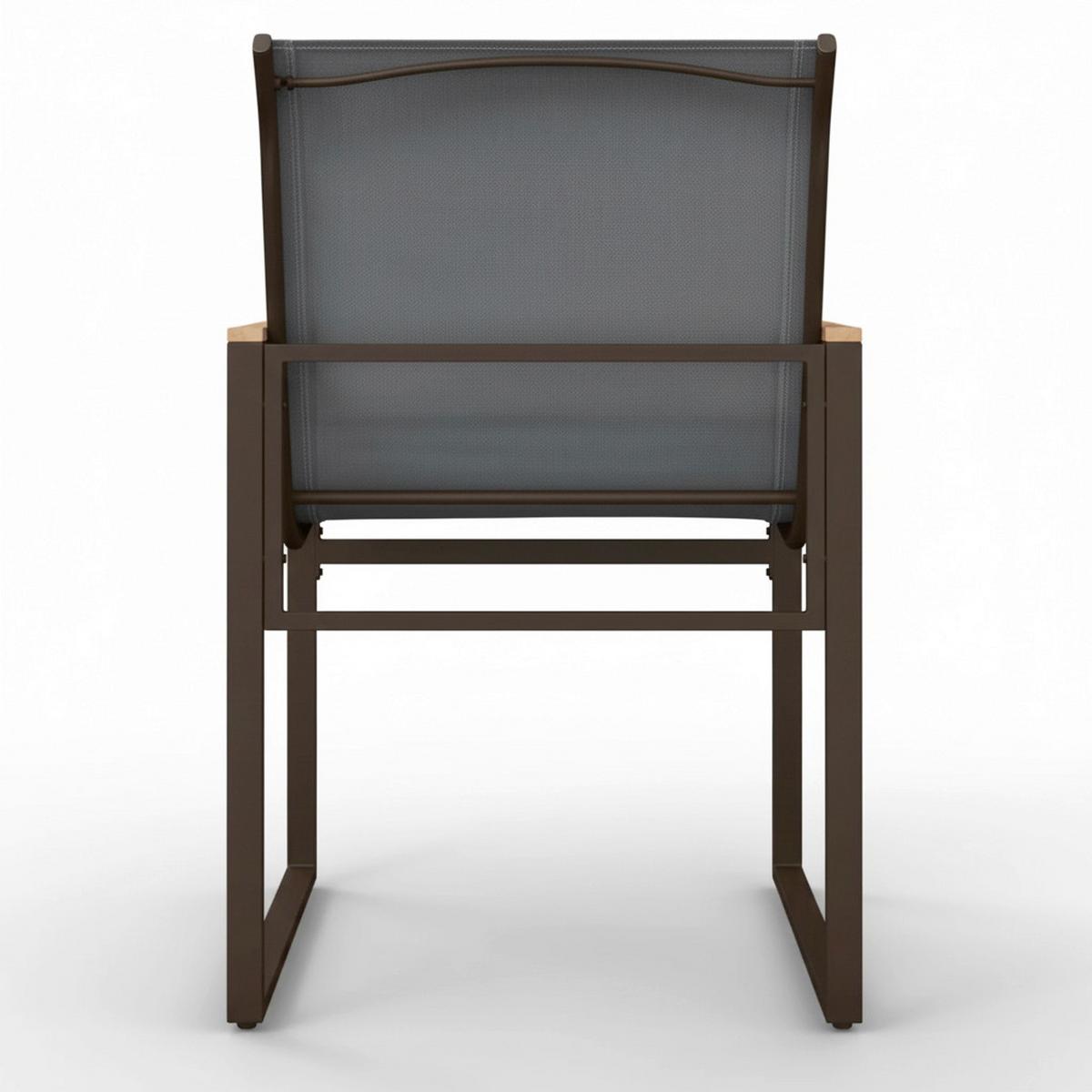 Gartensessel-Set Matteo Grau Metall/Texteline - Schwarz/Naturfarben, MODERN, Kunststoff/Textil (56/86/53cm) - Bessagi Garden