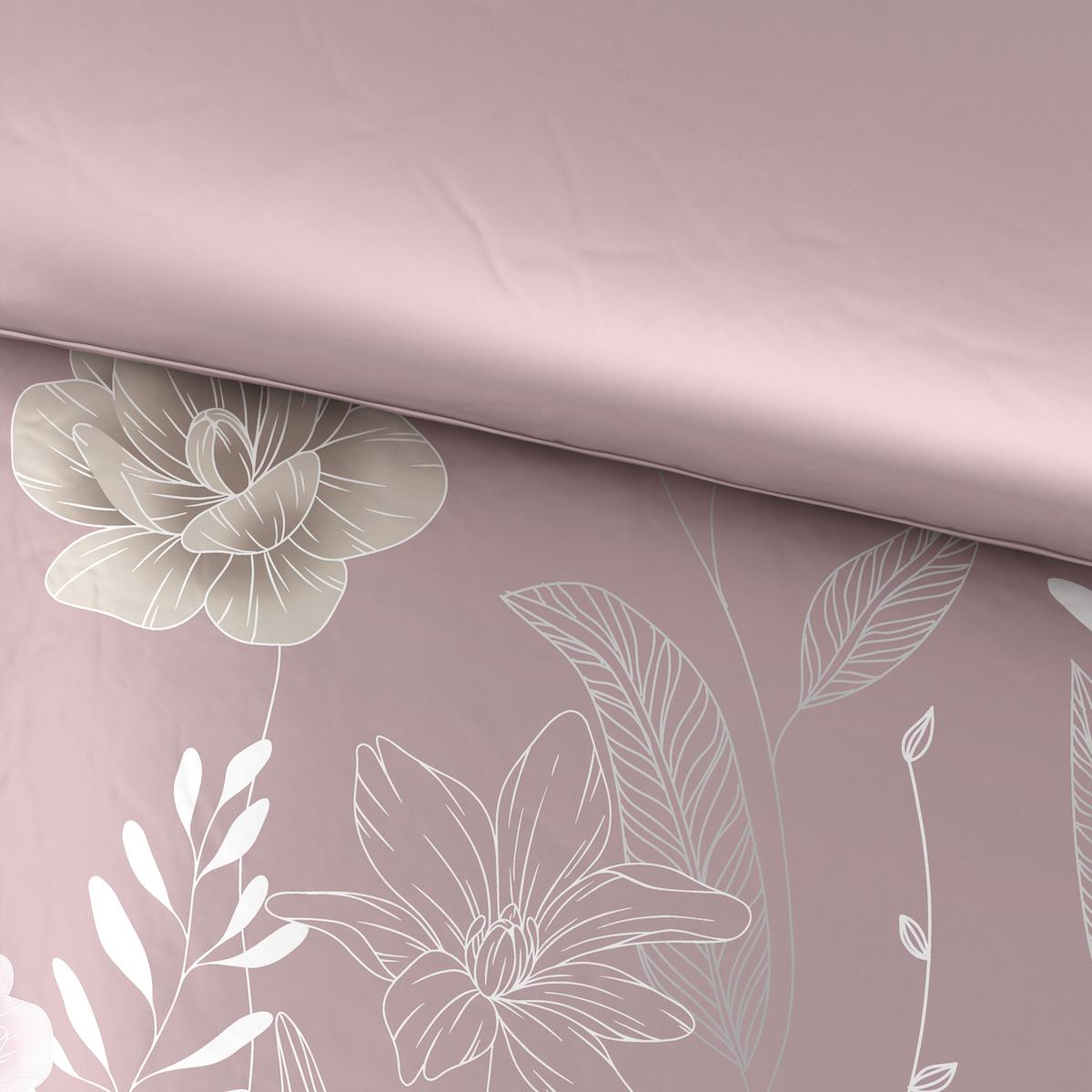 Bettwäsche Nala XXL Mauve ca. 200x200cm - Mauve, ROMANTIK / LANDHAUS, Textil (200/200cm) - Modern Living