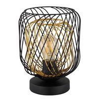 TISCHLEUCHTE 15965TS DICHTI - Goldfarben/Schwarz, Basics, Kunststoff/Metall (18/24,5cm) - Globo