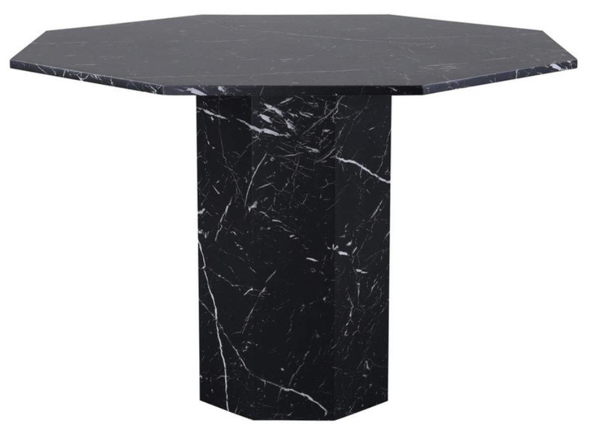 ESSTISCH MARBS - Schwarz, Design, Holzwerkstoff (110/110/75cm) - Livetastic