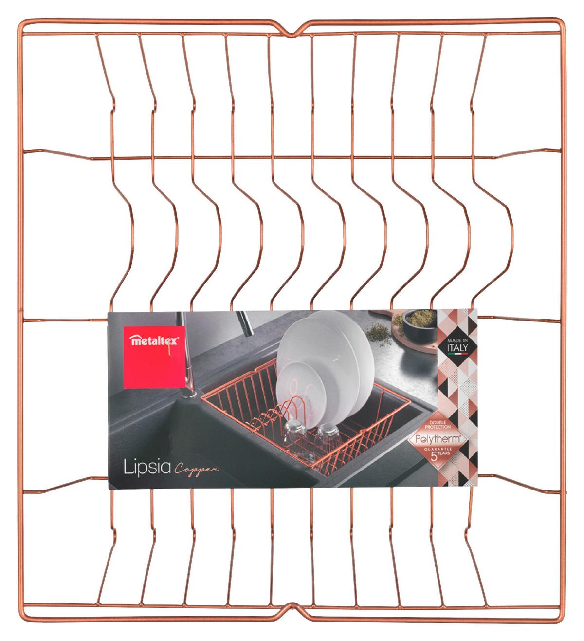 Edénycsepegtető Lipsia Copper - rézszínű, fém (36/33/12cm) - Metaltex