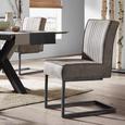 Stuhl in Taupe - Taupe/Schwarz, LIFESTYLE, Textil (47/92/70cm) - Modern Living Stuhl in Taupe - Taupe/Schwarz, LIFESTYLE, Textil (47/92/70cm) - Modern Living