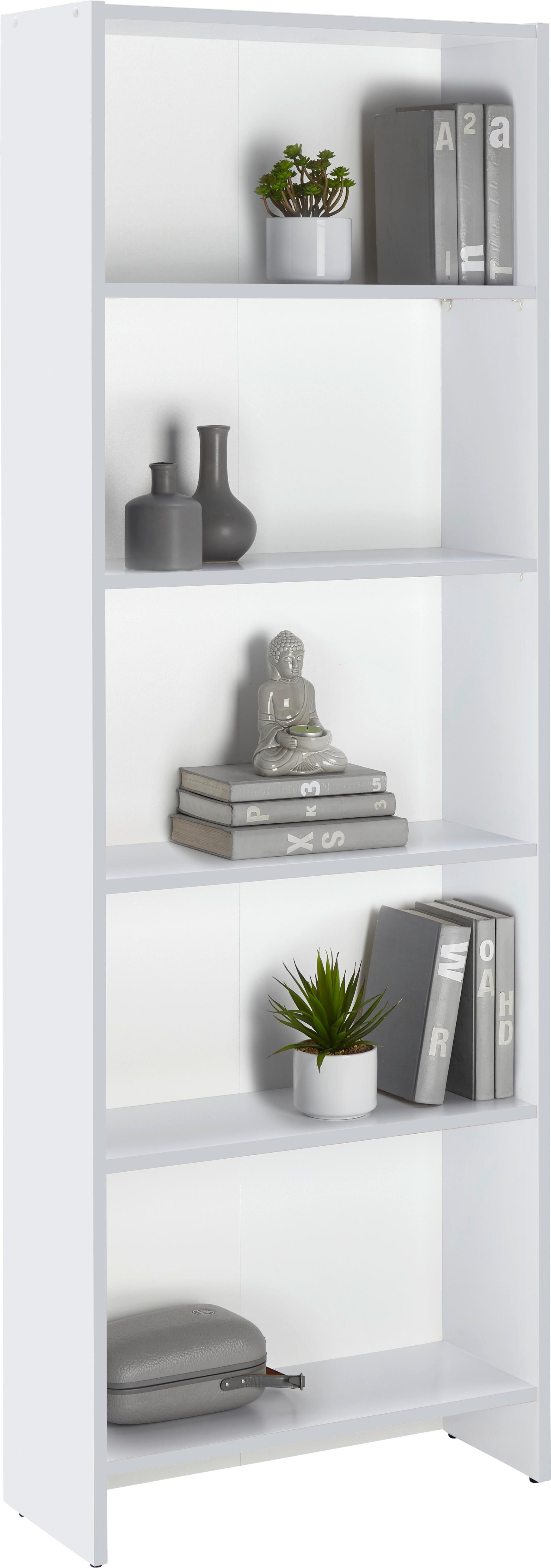 Polc Fehér 5 Tárolórész Kill Bill - fehér, Modern, faalapú anyag (60/175/24cm) - Best Price