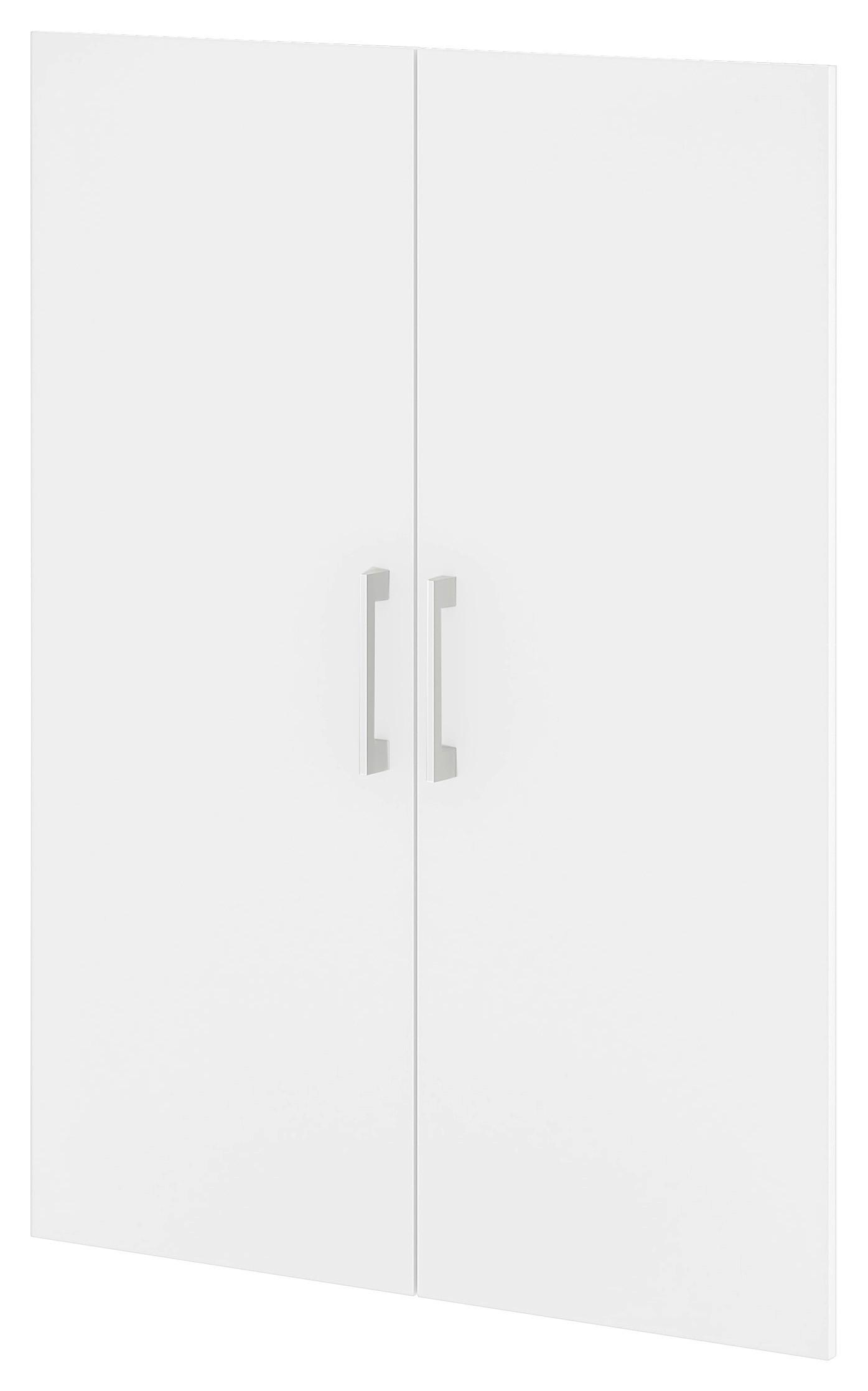 Türenset Big Profi Office - Weiss/Alufarben, Modern, Holzwerkstoff/Metall (77/104/2cm) - Mömax
