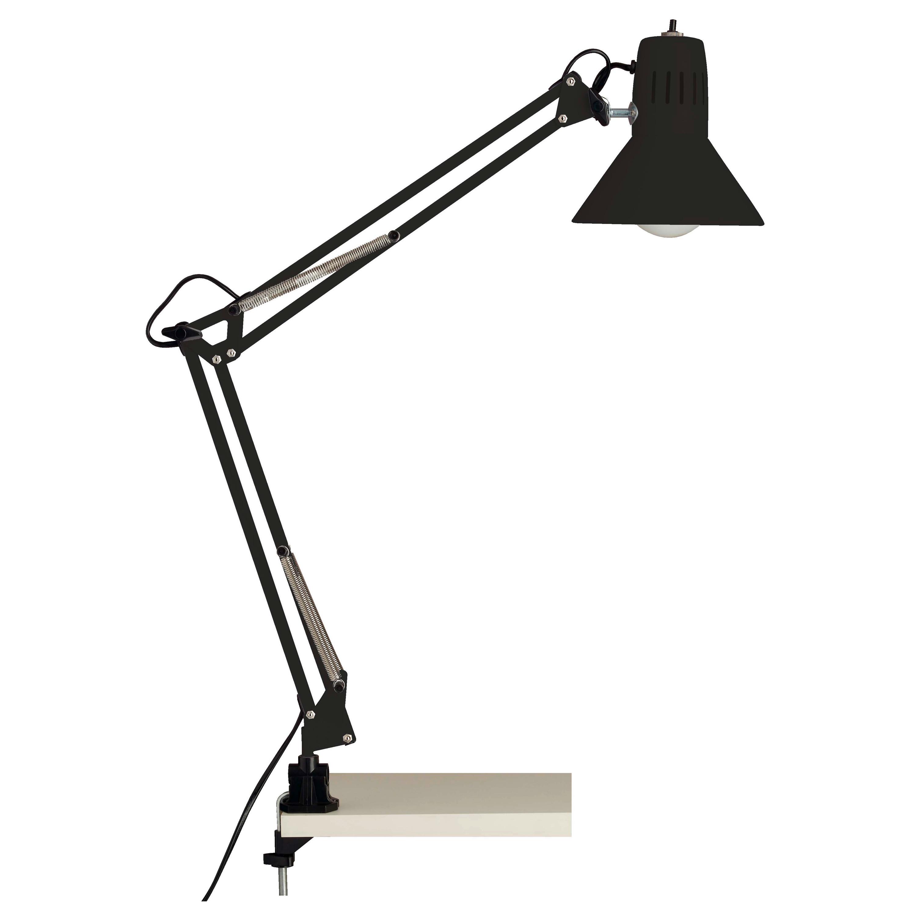Klemmleuchte Hobby Schwarz max. 40 Watt - Schwarz, KONVENTIONELL, Metall (17/70cm) - Brilliant