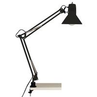 Klemmleuchte Hobby Schwarz max. 40 Watt - Schwarz, KONVENTIONELL, Metall (17/70cm) - Brilliant