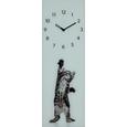 Wanduhr Jumping Kitten, ca.20x60x3,5cm - Schwarz/Braun, MODERN, Glas/Metall (20/60/3,5cm) - MÖMAX modern living