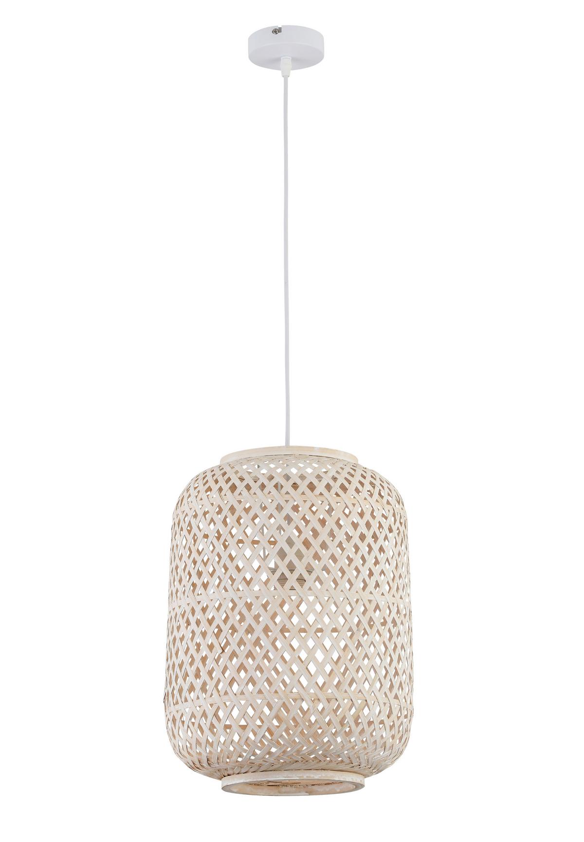 Függőlámpa Laurina - fehér, Modern, fa (28/120cm) - Bessagi Home