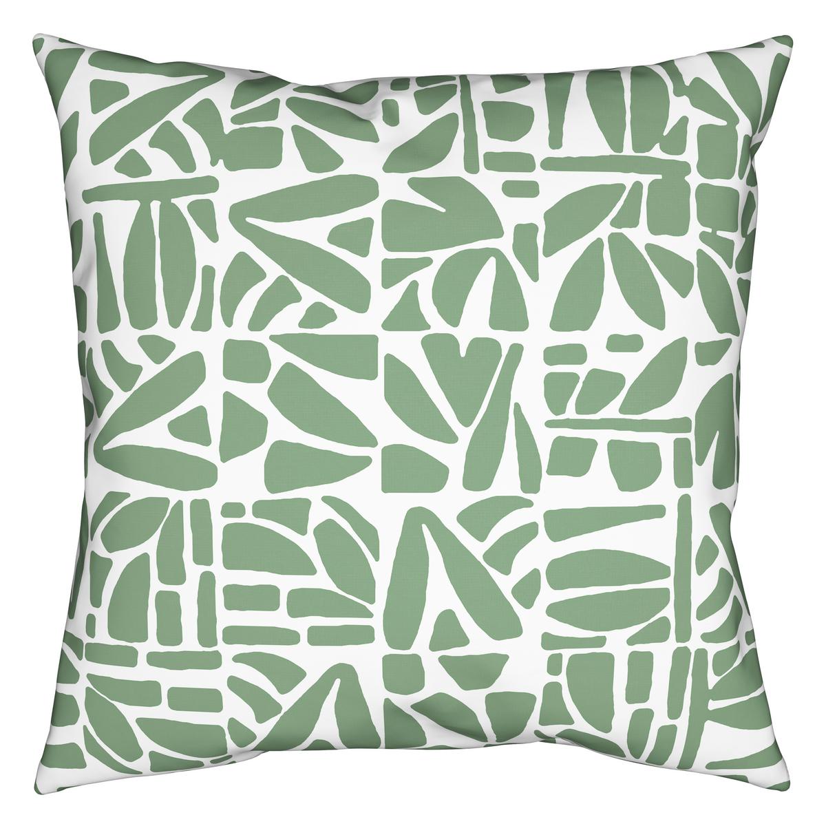 Bettwäsche Britta Grün/Weiß ca. 135x200cm - Weiß/Grün, MODERN, Textil (135/200cm) - Mömax