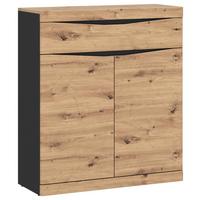 Omara Za Čevlje Turino, Barva Hrasta, Antracit - barve hrasta, Moderno, umetna masa/leseni material (86/101,6/40cm)