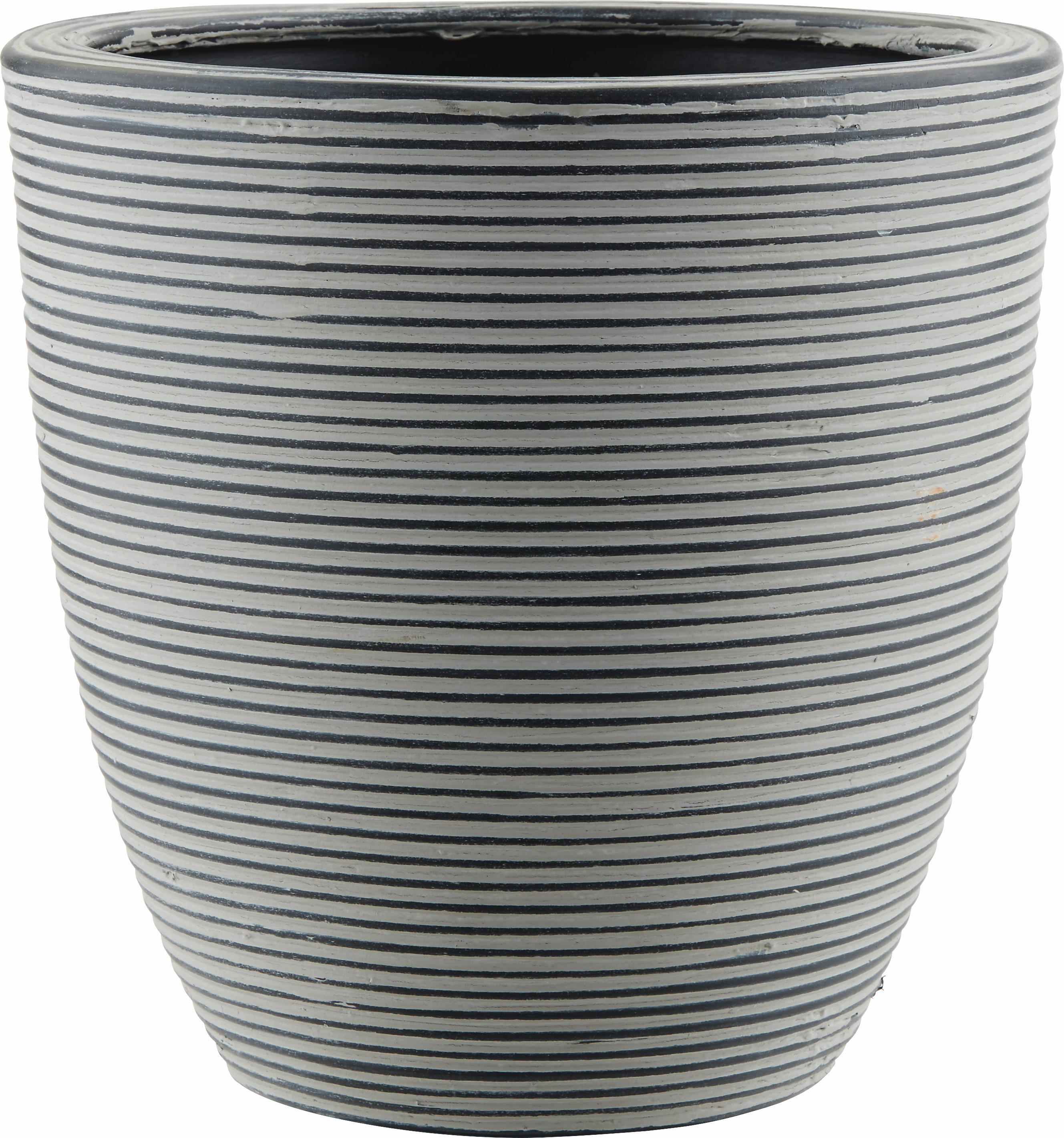 Übertopf Marlene in Schwarz  Ø ca. 15cm - Schwarz, LIFESTYLE, Kunststoff (15/15cm) - Mömax