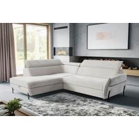 Kutna Garnitura Romeo - svijetlo siva/crna, Moderno, tekstil/metal (207-212/76-95/257cm) - Modern Living