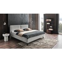 Polsterbett Palma Hellgrau Ca. 160x200cm - Hellgrau/Schwarz, Konventionell, Holz/Textil (160/200cm) - Premium Living