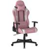 GAMINGSTOL PRINCE - vit/pink, Modern, textil/plast (67/126/67cm) - Dxracer