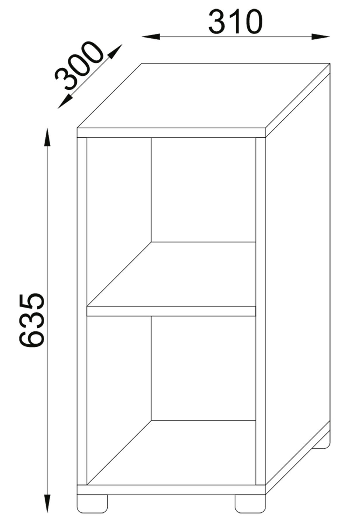 Etajeră Benas-2 - Konventionell (31/64/30cm) - MID.YOU