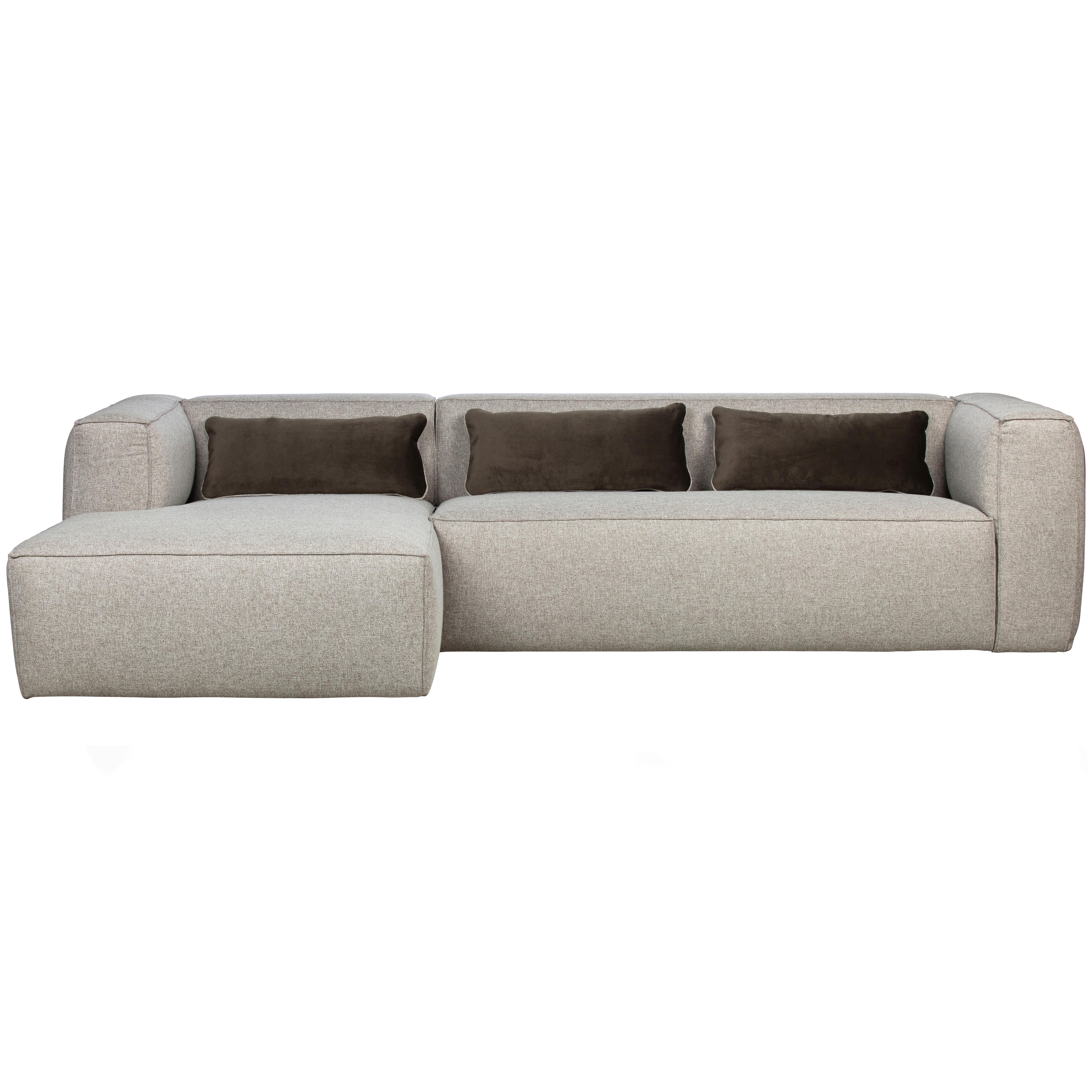 Ecksofa Bean Hellgrau S: 175x305cm - Hellgrau, Design, Textil (175/305cm) - Livetastic