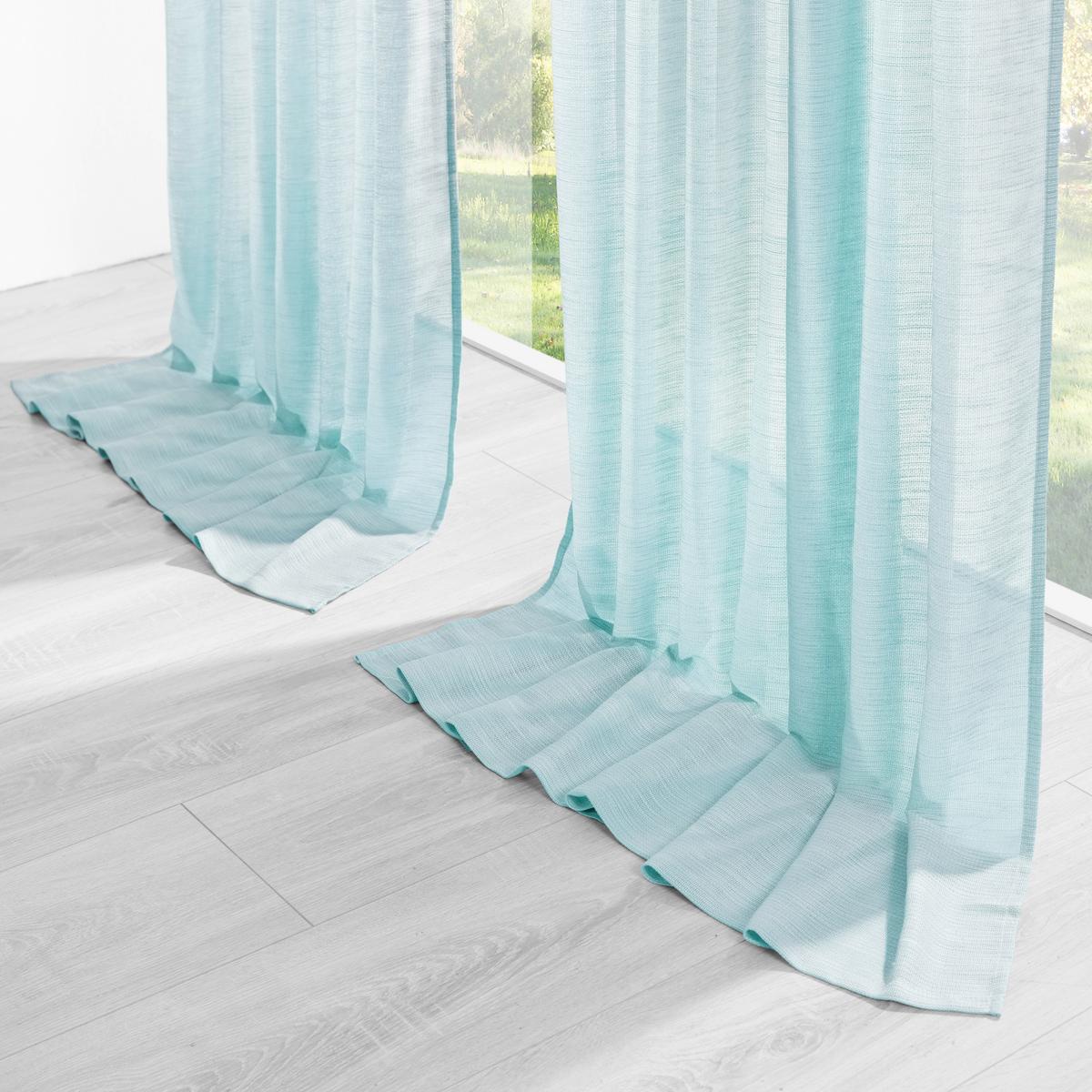 ZASŁONA GOTOWA EVA - jadeitowa zieleń, Romantik / Landhaus, tkanina (140/255cm) - Premium Living