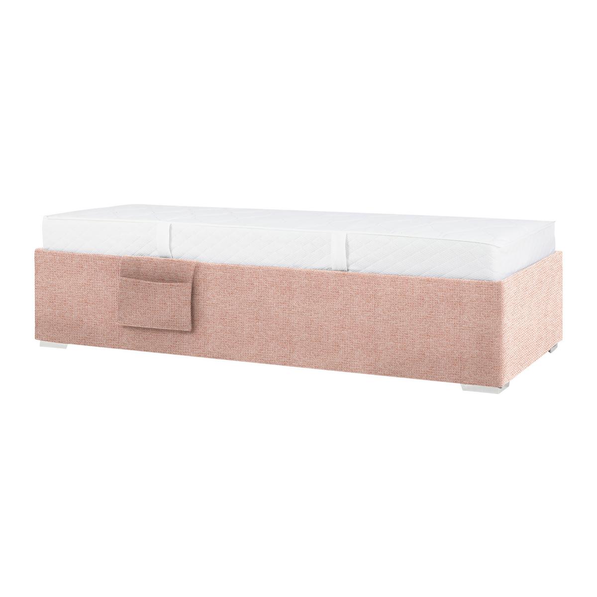 Bett Remi Rosa ca. 90x200cm - Chromfarben/Naturfarben, KONVENTIONELL, Holz/Kunststoff (90/200cm) - Mömax
