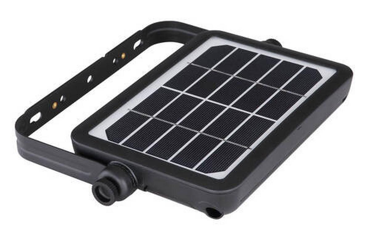 Solarna Svetilka Solar, S Sijalko - črna, Basics, umetna masa (23,2/15/3,4cm) - Globo