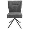 STOL ELLEN GIGA S - svart/antracit, Modern, metall/textil (49/90,5/65,5cm) - Premium Living