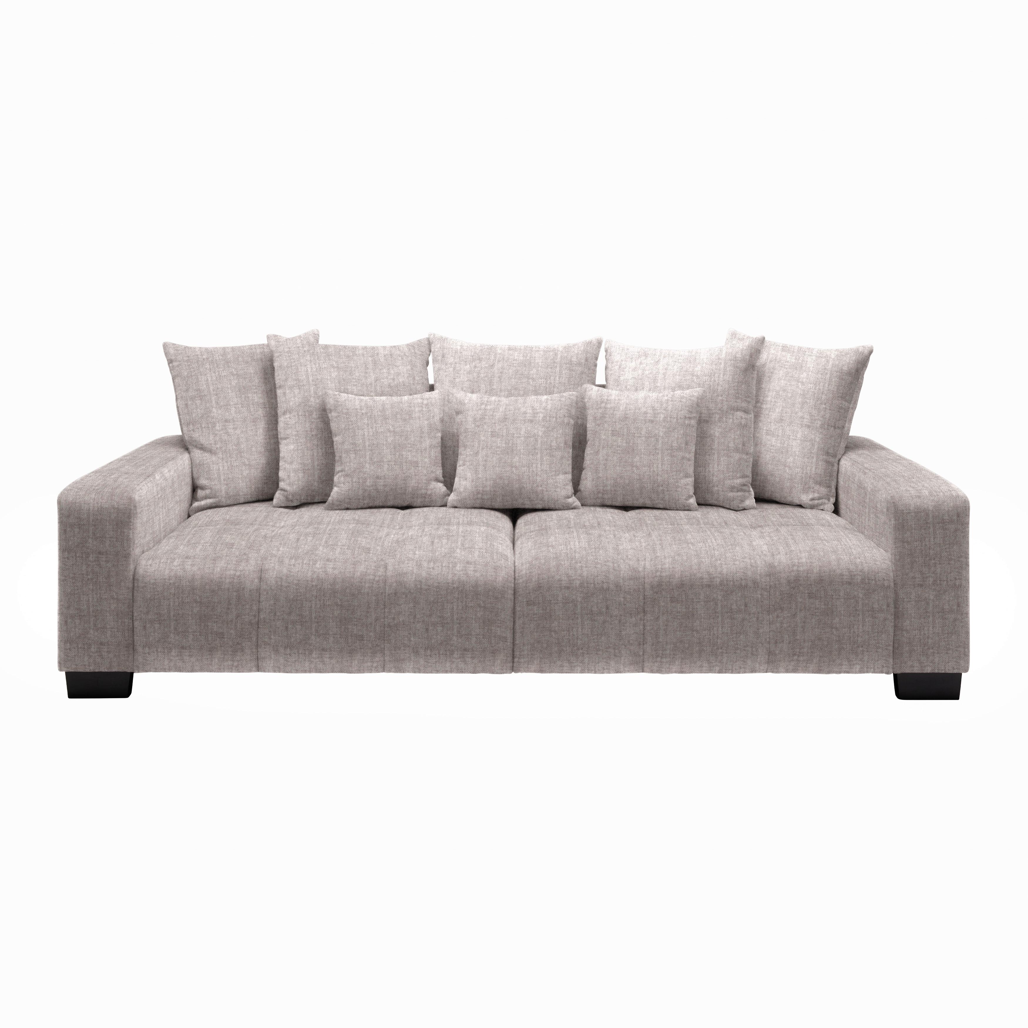 Bigsofa Matteo Taupe - Taupe/Schwarz, MODERN, Holz (246/93/124cm) - Based