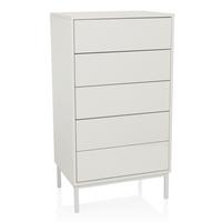Komoda Bjordal, Bela - bela, Moderno, kovina/leseni material (55/100/40cm) - MID.YOU